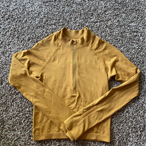 Lululemon Swiftly Tech 1/2 Zip 2.0 *Cool - Spiced Bronze / Tuscan Gold - Picture 6 of 6